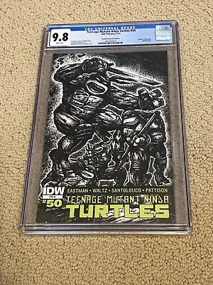 Buy Teenage Mutant Ninja Turtles 50 CGC 9.8 White (Iconic Kirby-Eastman Cover) RIV • 120.28£