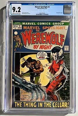 Buy Marvel Spotlight #3 - CGC 9.2 - Featuring Werewolf By Night • 438£