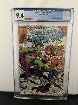 Buy Amazing Spider-Man 312 CGC White Pages 9.4  First Issue Todd McFarlane Scroll • 80.43£
