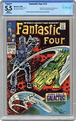 Buy Fantastic Four #74 CBCS 5.5 CONSERVED 1968 21-24C87C6-009 • 150.22£