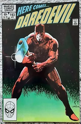 Buy Daredevil Issue #193 Near Mint Marvel 1983 • 2.50£
