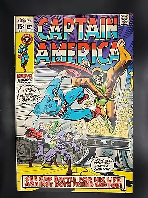 Buy Captain America #127 Marvel Comics 1970 ~ Nick Fury ~ Tony Stark ~ High Grade  • 16.99£
