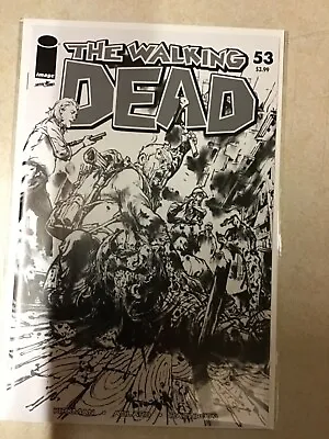 Buy WALKING DEAD # 53 BLACK AND WHITE VARIANT 15th ANNIVERSARY EDITION IMAGE  • 12.95£