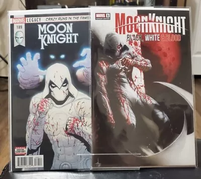 Buy Moon Knight Bundle (2017) Issue #189 Black White & Blood Issue #1 • 27.59£