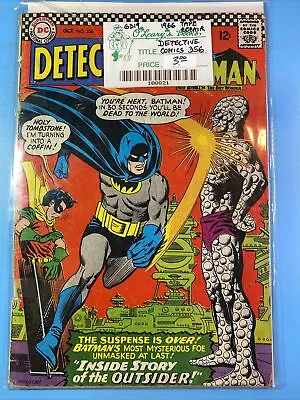 Buy DC Detective Comics #356 Batman 1966 1st Appearance Tape Repair Damage • 8£