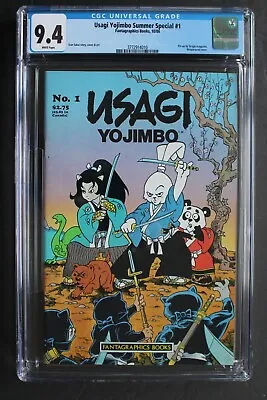 Buy Usagi Yojimbo Summer Special 1 1st Nekohana Ashiyubi 1986 ALBEDO 2,3,4-r CGC 9.4 • 78.27£
