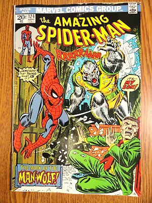 Buy Amazing Spider-Man #124 Romita Cover Key 1st Man-Wolf Conway Mary Jane Marvel • 62.50£