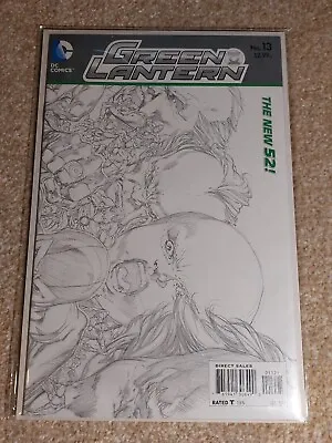 Buy GREEN LANTERN # 13 NEW 52 SKETCH VARIANT EDITION 1 In 25 BAGGED&BOARDED  • 3.99£