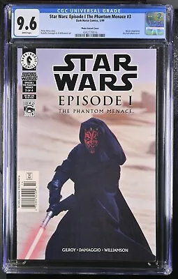 Buy Star Wars Episode I The Phantom Menace #3 Photo Cover & Newsstand CGC 9.6 • 158.60£