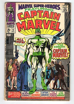 Buy Marvel Super-Heroes #12 Good-Very Good 3.0 First Appearance Captain Marvel 1967 • 35.93£