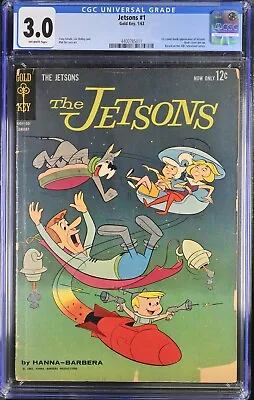 Buy JETSONS #1 KEY 1st APPEARANCE Of THE JETSONS, 1963, HANNA-BARBERA, CGC 3.0 • 181.83£