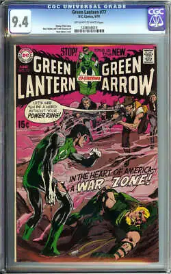 Buy Green Lantern #77 Cgc 9.4 Ow/wh Pages // Dc Comics 1970 • 354.76£
