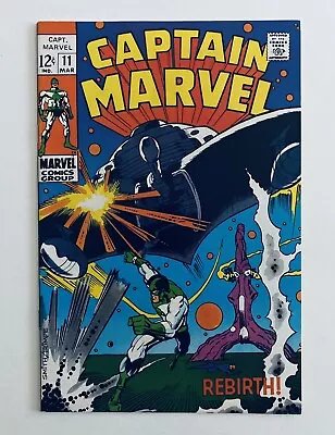 Buy CAPTAIN MARVEL #11, (1968), Marvel, Silver Age, 1st Series, NM, 9.0-9.2 • 39.17£