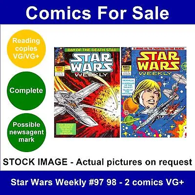Buy Star Wars Weekly #97 98 - 2 Comics VG+ • 5.99£