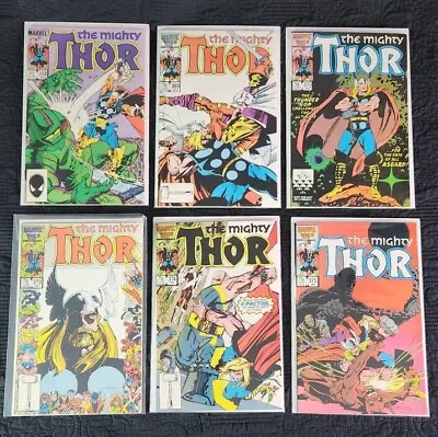 Buy Thor Copper Age Lot Of 6 #358 To 370 MARVEL Comics 1986 (VF+-NM) THOR  Lot #3 • 31.66£