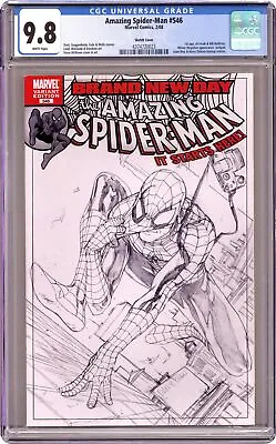 Buy Amazing Spider-Man #546C McNiven Sketch 1:100 Variant CGC 9.8 2008 4374720023 • 253.31£