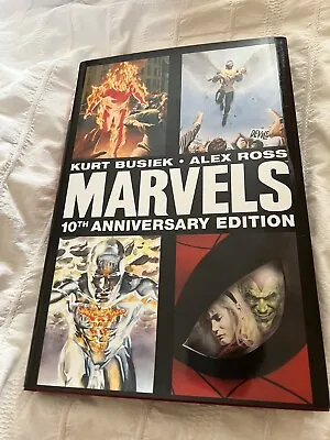 Buy MARVELS 10TH ANNIVERSARY EDITION Alex Ross & Kurt Busiek Hardcover Graphic Novel • 11.50£