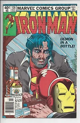 Buy Iron Man #128 VF-(7.5) 1979 - Classic Layton Alcohol Cover • 78.84£