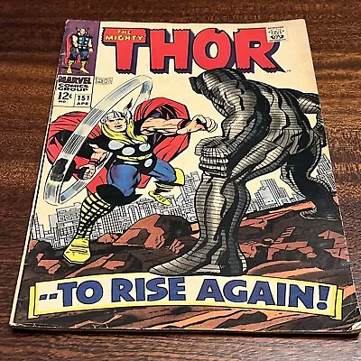 Buy The Mighty Thor #151, Marvel Comics 1968 Thor Vs Destroyer Lee/Kirby- See Photos • 23.65£