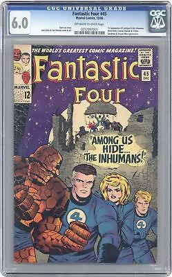 Buy Fantastic Four #45 CGC 6.0 1965 0257497001 1st App. Inhumans • 359.73£