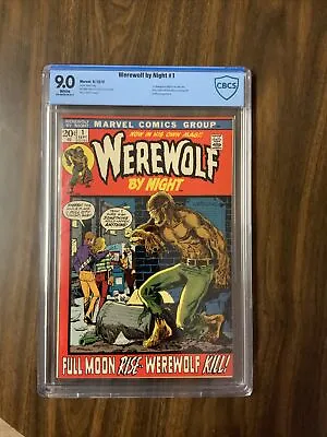 Buy Werewolf By Night #1 Cbcs Graded 9.0 White Pages Near Perfect Copy High Grade • 702.85£