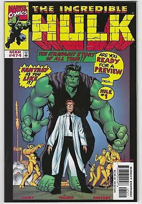 Buy INCREDIBLE HULK 474 NM 1999 1st PRINT 1962 1st SERIES #1 HOMAGE FINAL ISSUE HX • 23.65£