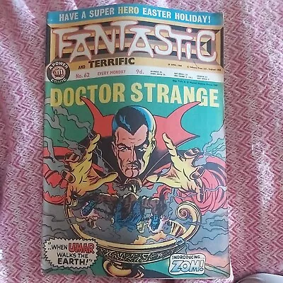 Buy FANTASTIC & TERRIFIC Comic - No 62 - Date 20/04/1968 - UK Power Comic • 13£