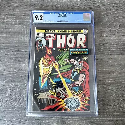 Buy Thor #232 CGC 9.2 (1975) John Buscema Firelord Hercules Loki Iron Man • 124.21£