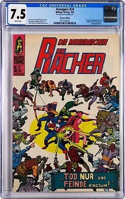 Buy Avengers #24 German Edition CGC 7.5 (1975, Marvel) Die Ruhmreichen Racher #23 • 118.25£