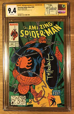 Buy Amazing Spider-Man #304, Custom Label, CGC 9.4 SS, NM, Signed By Todd McFarlane • 200.15£