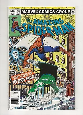 Buy The Amazing Spider-Man #212 (1981) 1st App Hydroman VF- 7.5 • 22.91£