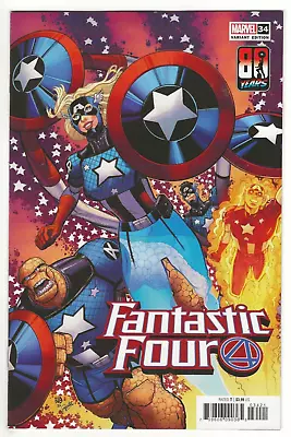 Buy Marvel Comics FANTASTIC FOUR #34 First Printing Captain America Cover • 1.55£