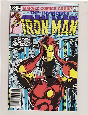Buy Iron Man #170 Marvel 1983 1st Full Jim Rhodes In Costume! Newsstand Edition! • 15.85£