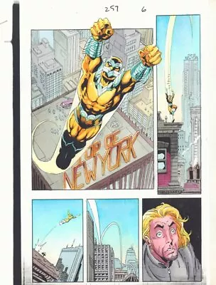 Buy Spectacular Spider-Man #257 P.6 Color Guide Art - Prodigy Flying By John Kalisz • 23.99£