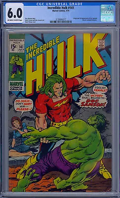 Buy Incredible Hulk #141 Cgc 6.0 1st Doc Samson • 117.16£