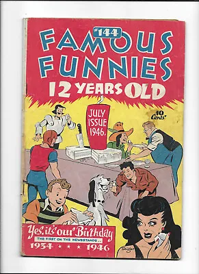 Buy Famous Funnies #144 [1946 Gd] Anniversary Issue! • 13.50£