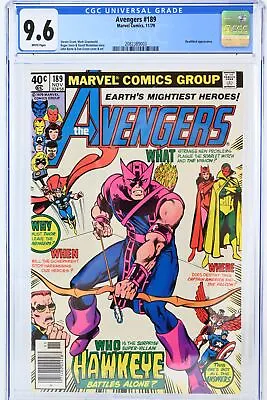 Buy The Avengers #189 CGC 9.6 / 1979 - Marvel Comics • 63.84£