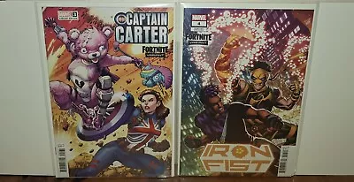 Buy Captain Carter #3 Iron Fist #4 Fortnite Variants Marvel Comics • 3.99£