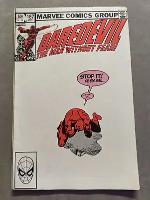 Buy Daredevil #187, Marvel Comics, 1982, FREE UK POSTAGE • 7.99£