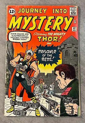 Buy Journey Into Mystery #87 Dec 1962-early Thor! Silver Age Marvel! Good+ • 98.97£