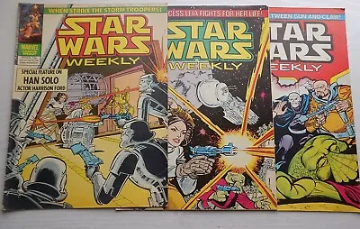 Buy Star Wars Weekly - 3 Issues 104 105 106 - Weapons Master - 1980 UK 'Exclusive' • 9£