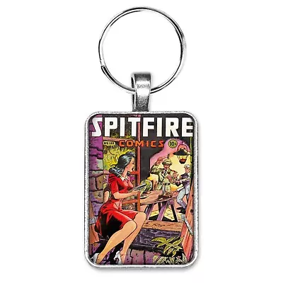 Buy Spitfire Comics #133 Cover Key Ring Or Necklace Classic Good Girl Comic Book • 10.32£