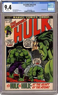 Buy Incredible Hulk #156 CGC 9.4 1972 4060246004 • 138.03£