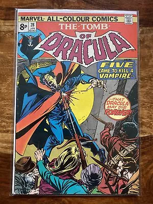 Buy Tomb Of Dracula 28. 1975. 1st Appearance Of Adri Natall. Gil Kane Cover Art. FN+ • 2.99£