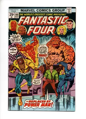 Buy Fantastic Four #168 Fn/vf 7.0 (03/76) Sinnott/buckler Luke Cage Joins • 5.93£