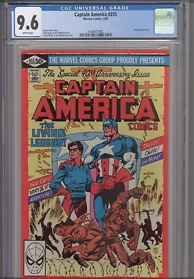 Buy Captain America #255 CGC 9.6 1981 Marvel Comics Anniversary Issue • 79.91£