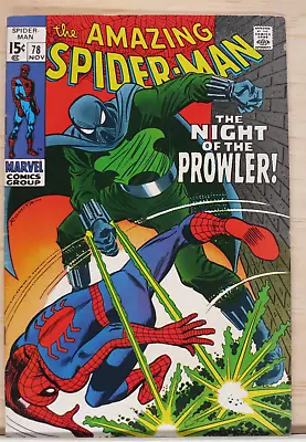 Buy Amazing Spiderman 78 First Prowler VF • 217.42£