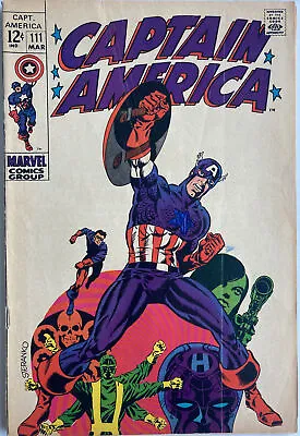 Buy Captain America #111 Death Of Captain America / Steve Rogers Jim Steranko Art • 69.99£