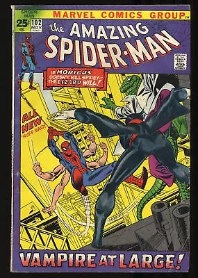 Buy Amazing Spider-Man #102 VG 4.0 2nd Appearance Of Morbius! Marvel 1971 • 28.60£