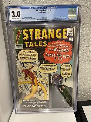Buy STRANGE TALES #110 CGC 3.0- 1st App Of Doctor Strange - July 1963 🔑🔥 • 1,599.04£